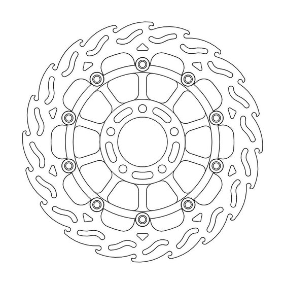 GSF 1200 BANDIT (1995 - 2005) street front left brake disk flame floating for optimal cooling and resistance | MOTO-MASTER