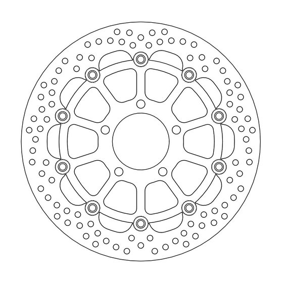 SV 650 (2003 - 2022) halo floating brake rotor | MOTO-MASTER