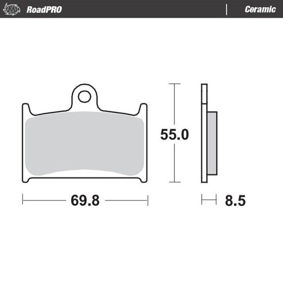 GSX 1100 F (1988 - 1996) ceramic brake pad | MOTO-MASTER