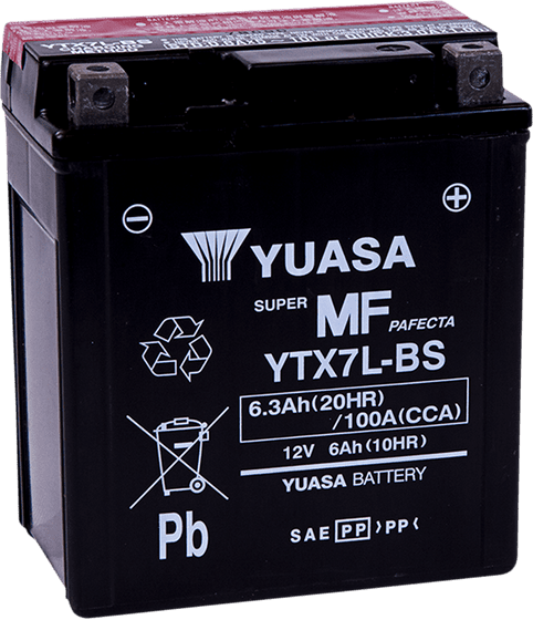 GZ 125 MARAUDER (1998 - 2013) yuasa battery ytx7l-bs (cp) with acidpack (5) | YUASA