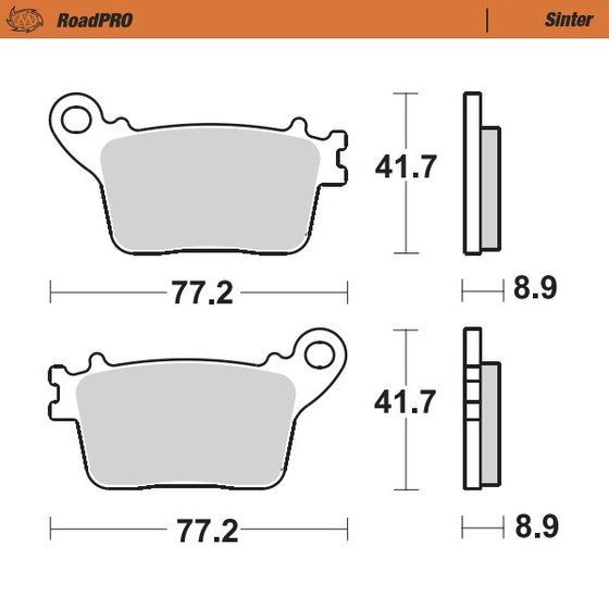 GSX R 600 (2011 - 2022) sintered rear brake pad | MOTO-MASTER