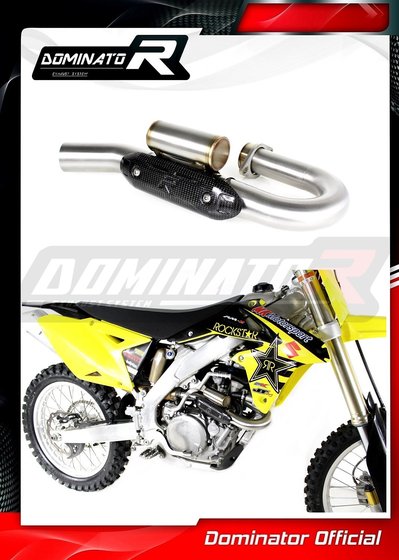 RM Z 450 (2013 - 2018) exhaust header pipe with powerbomb | Dominator