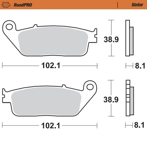 VL 1500 INTRUDER (2005 - 2016) sintered front brake pad | MOTO-MASTER