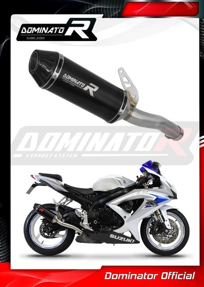 GSX-R 750 (2008 - 2010) exhaust silencer hp3 black | Dominator