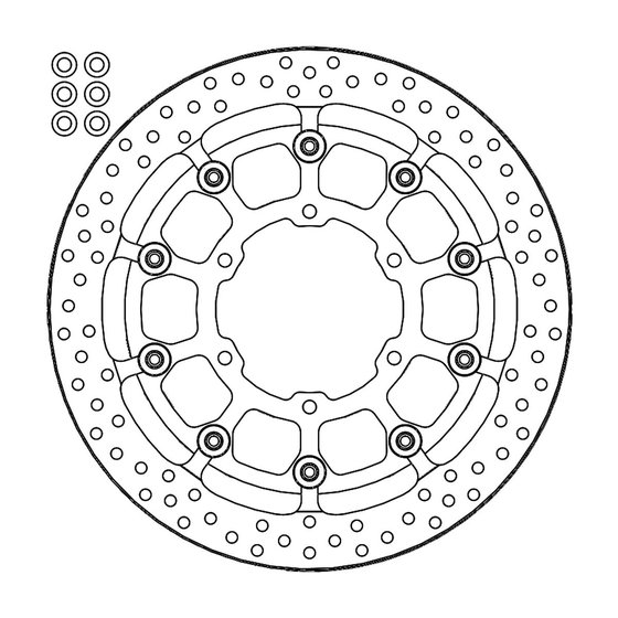 GSX-R 1000 (2017 - 2022) halo pro race floating brake rotor | MOTO-MASTER