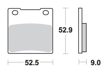 GSF 1200 BANDIT (1995 - 2005) brakepads sintered rear | SBS