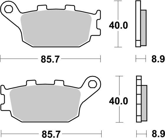 GSX 1250 (2011 - 2016) allround organic brake pad | TRW