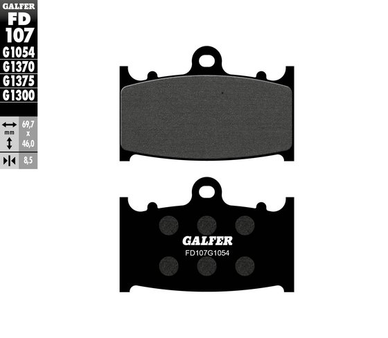 BOULEVARD C90 (2002 - 2002) semi-metal brake pad | GALFER