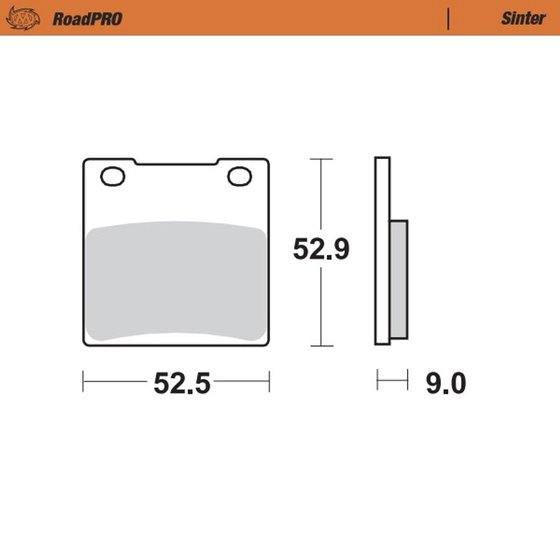 RG 500 GAMMA (1986 - 1989) sintered rear brake pad | MOTO-MASTER