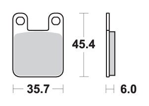 UF 50 ESTILETE (2000 - 2002) brake pads | SBS