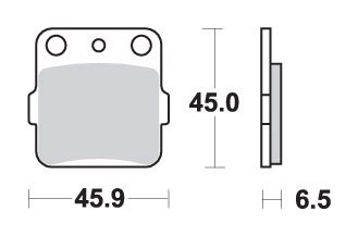 RM 125 (1988 - 1988) brakepads sintered offroad | SBS