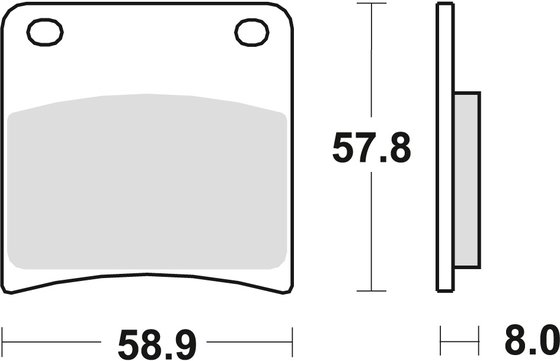 GSX 600 F KATANA (1988 - 1997) sintered metal brake pad | TRW