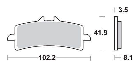 GSX-R 1000 R (2017 - 2023) brakepads sintered | SBS