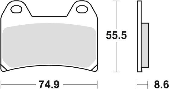 GSX 1200 INAZUMA (1999 - 2001) sintered metal brake pads | TRW