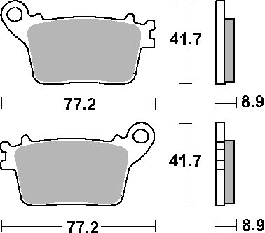 GSX-R 1000 (2009 - 2023)  sbs brakepads ceramic | SBS