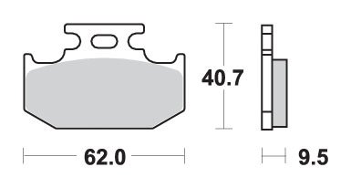 RM 250 (1991 - 1995) brakepads sintered offroad | SBS