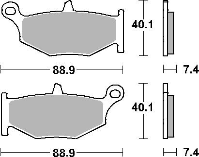 GSX 1300 R HAYABUSA (2008 - 2023)  sbs brakepads ceramic | SBS