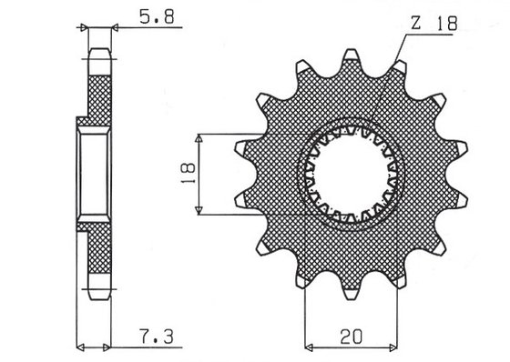 RM Z 250 (2010 - 2012) 12 tooth 520 pitch front sprocket | SUNSTAR SPROCKETS