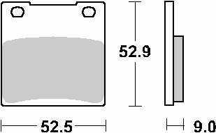 GS 500 F (2004 - 2008) brakepads ceramic | SBS