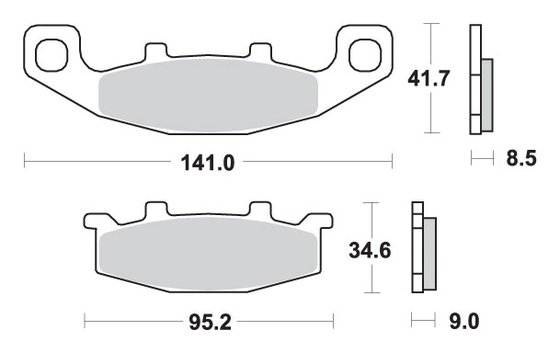 GSX 1100 (1991 - 1995) brakepads ceramic | SBS