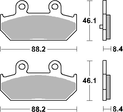 AN 400 BURGMAN (2002 - 2023) brake pads | SBS