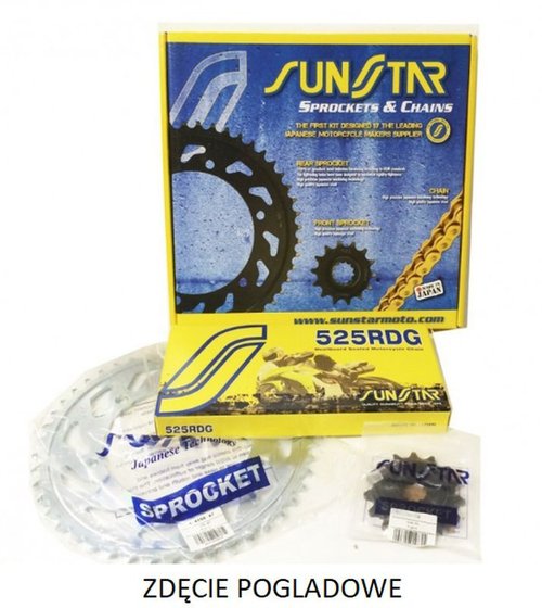 GSX-R 750 (1985 - 2017) steel standard chain kit for gsxr750 0-03 | SUNSTAR SPROCKETS