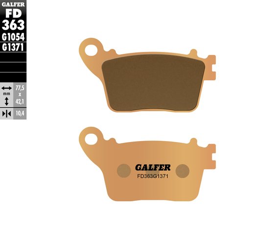 GSX R 600 (2011 - 2011) hh sintered brake pads | GALFER