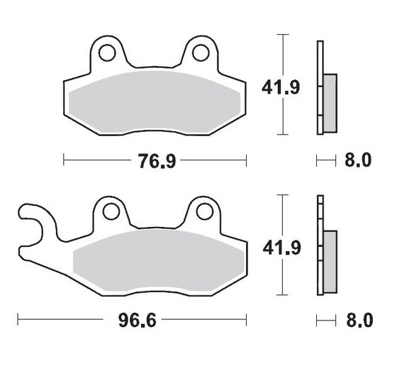 RM 125 (1984 - 1995) brake pads | MOTO-MASTER