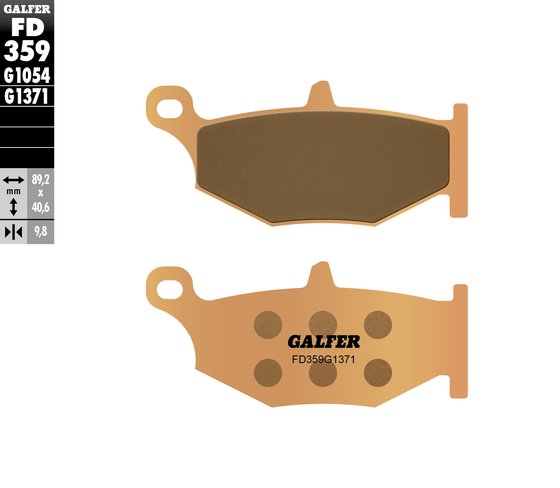 GSX R 600 (2008 - 2010) street sinter brake pad | GALFER