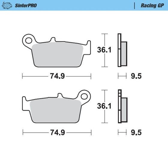 RM 250 (1996 - 2010) racing brake pads | MOTO-MASTER