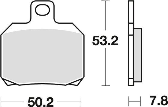 UH 125 BURGMAN (2002 - 2006) allround organic standard brake pad | TRW