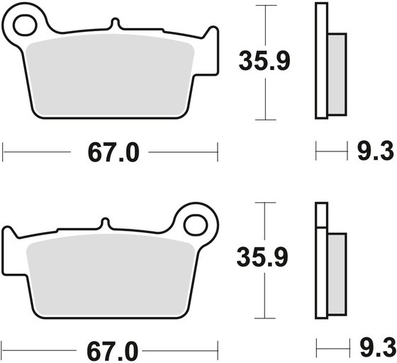 RM Z 250 (2004 - 2022) sintered metal brake pad | TRW