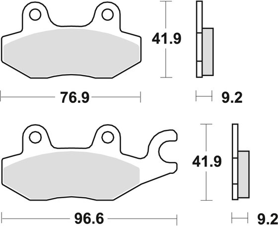 UH 125 BURGMAN (2014 - 2020) allround organic standard brake pad | TRW