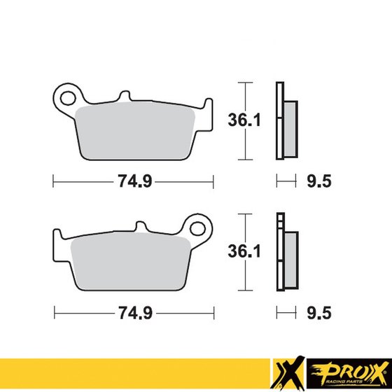 DR-Z 400 (2000 - 2019) rear brake pad | ProX