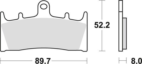 GSX 1400 (2001 - 2007) allround organic standard brake pad | TRW