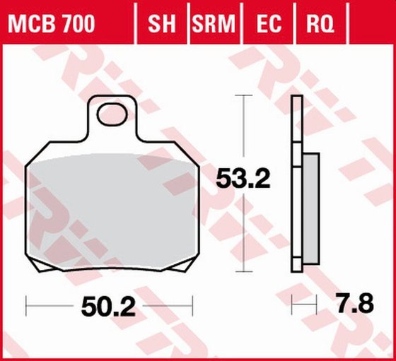 UH 125 BURGMAN (2002 - 2006) organic brake pad for scooter - 125 | TRW