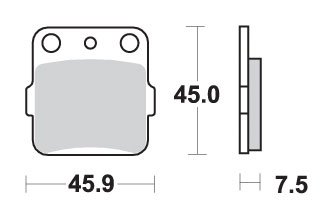 LT-Z 400 (2002 - 2019) brakepads sintered offroad | SBS