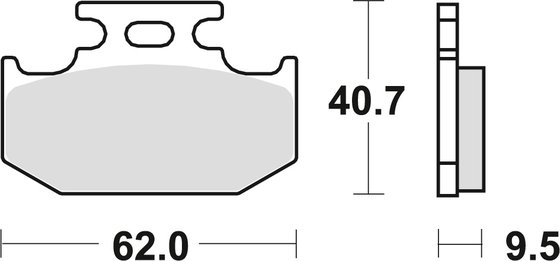 TSR 200 (1989 - 1996) ceramic offroad brake pads | TRW