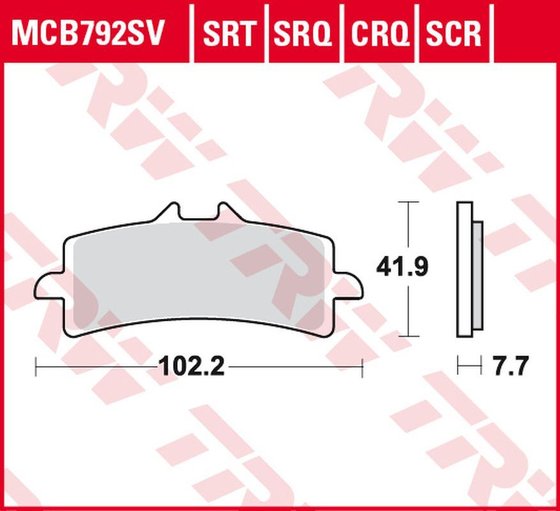 GSX-S 1000 F (2015 - 2016) sintered metal brake pad | TRW