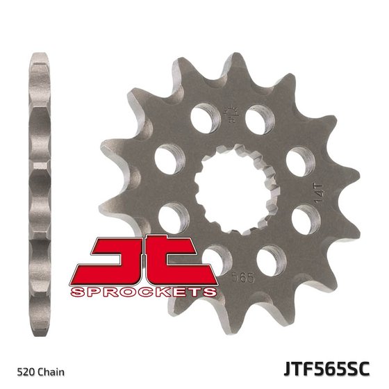 GLADIUS SFV 650 (2009 - 2015) lightweight self-cleaning front sprocket | JT Sprockets