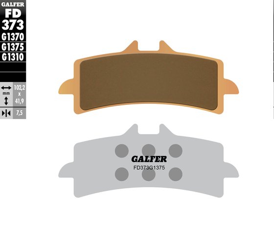 GSX-R 1000 (2011 - 2016) sport sinter brake pad | GALFER