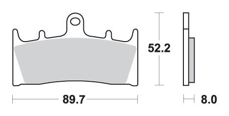 GSX-R 750 (1994 - 1999) brakepads sintered | SBS