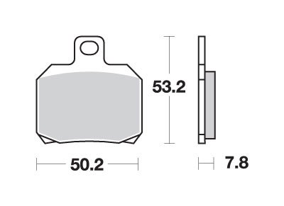 UH 150 BURGMAN (2004 - 2006) brakepads carbon tech | SBS