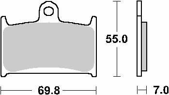 GSF 1200 BANDIT (1997 - 2000)  sbs brakepads ceramic | SBS