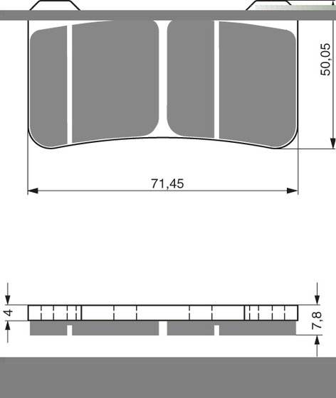 GSX R 600 (2004 - 2010) goldfren brake pads 213 ceramic carbon ad | Goldfren