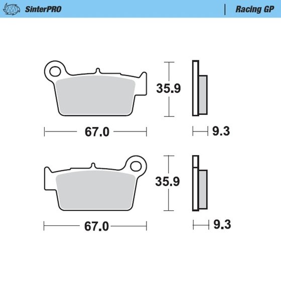 RM Z 250 (2004 - 2022) racing brake pad | MOTO-MASTER