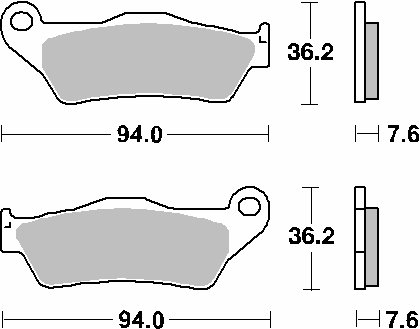 UH 150 BURGMAN (2004 - 2006)  sbs brakepads ceramic | SBS