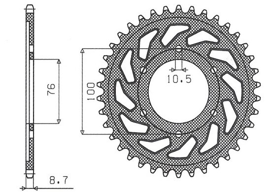 GSX-R 1100 (1992 - 1995) rear sprocket | SUNSTAR SPROCKETS