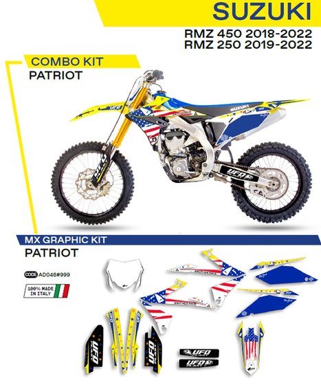 RM Z 250 (2019 - 2023) ufo graphic kit rm-z 250 2019- /450 2018- patriot oem | UFO