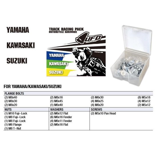 RM Z 450 (2005 - 2022) ufo hardware track racing pack yam, kaw, suz | UFO